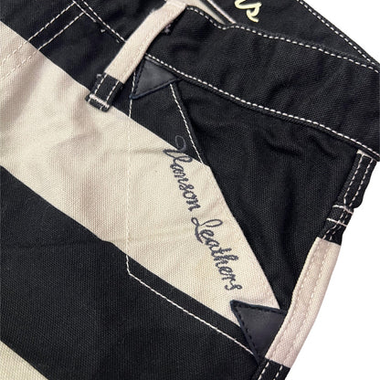 VANSON NVBL-404 WORK PANTS ダックワークパンツ ボーダー