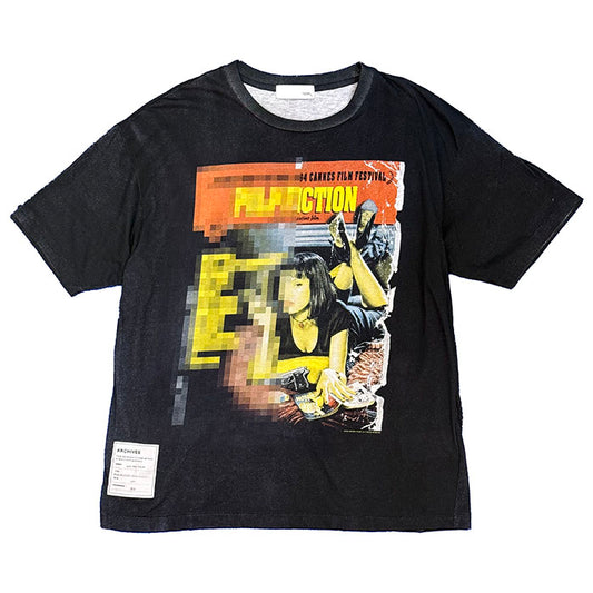 TOLQ(トルク)Trompe l'oeil Mosaic T-shirts (S/S)26-2504:Black