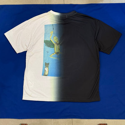 TOLQ(トルク)Gradation Printed T-shirts (S/S)26-2208:Black×White