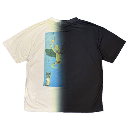 TOLQ(トルク)Gradation Printed T-shirts (S/S)26-2208:Black×White