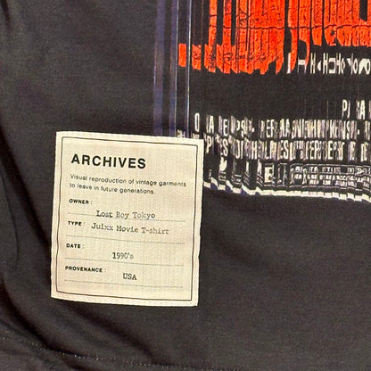 TOLQ(トルク)Trompe l'oeil Schletter T-shirts(S/S)26-2507:Black