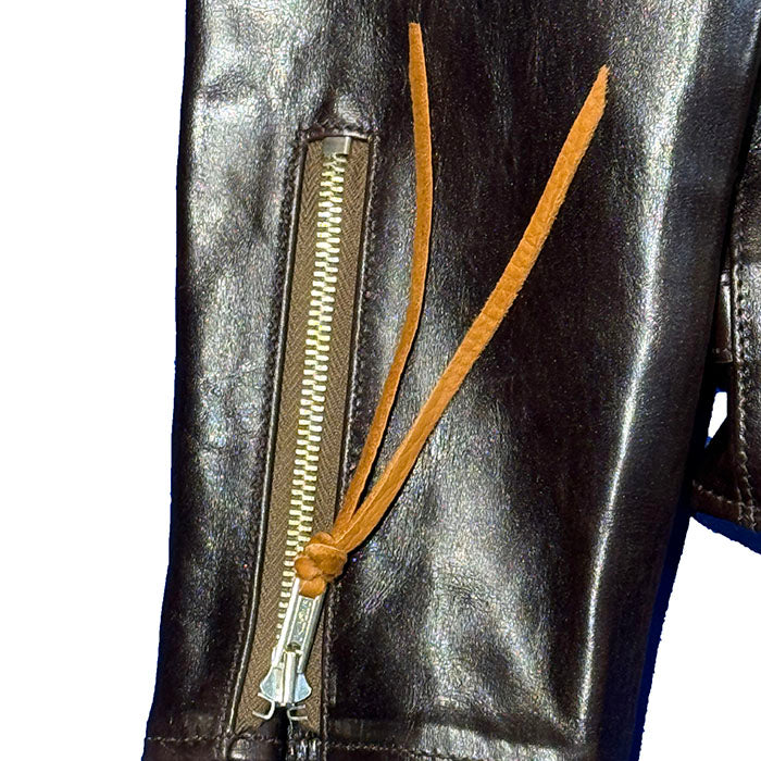 Rainbow Country(レインボーカントリー)HorsehideStand Collar Riders Jacket “Speedster” Seal Brown【RCL-10029】