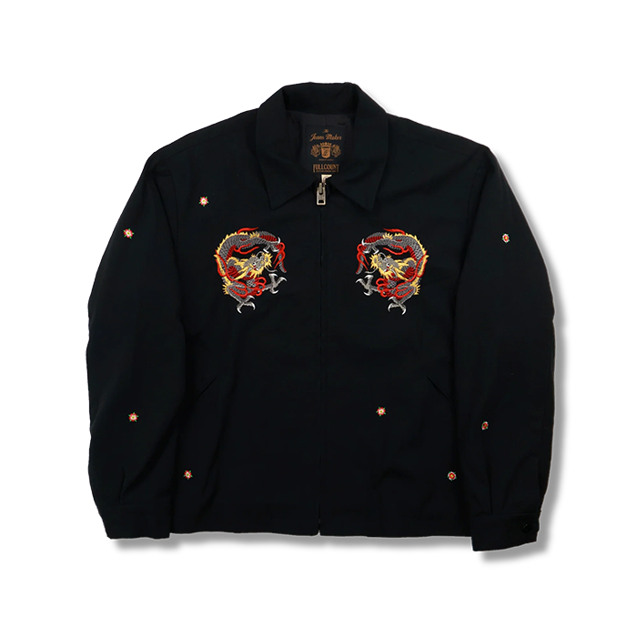 FULL COUNT(フルカウント)2054-1 Classic Tattoo Embroidery Sport Jacket Original Drawing by “HORIDAI”