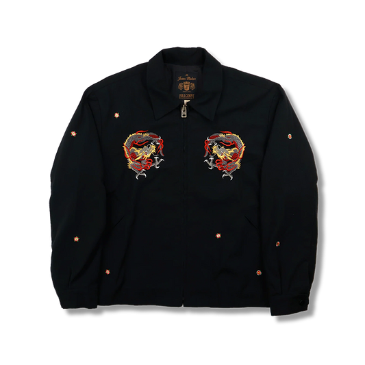 FULL COUNT(フルカウント)2054-1 Classic Tattoo Embroidery Sport Jacket Original Drawing by “HORIDAI”
