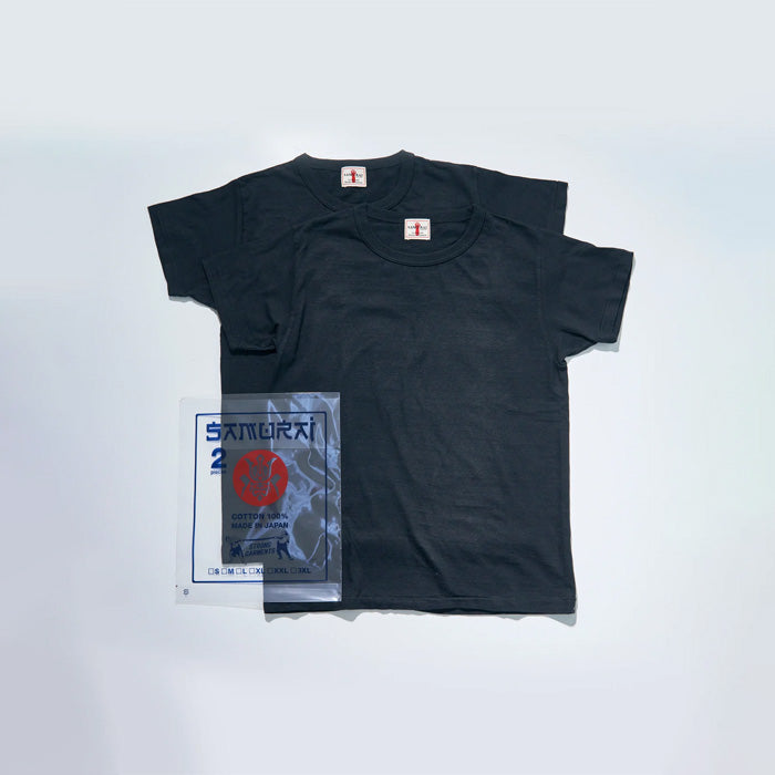 SAMURAI JEANS(サムライジーンズ) 2PST-01 無地クルーネック2パックTシャツ White Black Navy Olive
