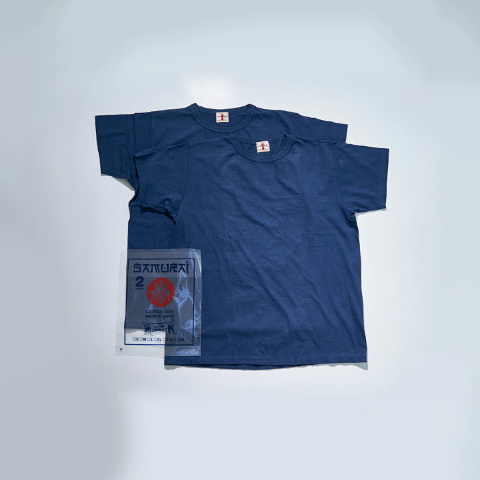 SAMURAI JEANS(サムライジーンズ) 2PST-01 無地クルーネック2パックTシャツ White Black Navy Olive