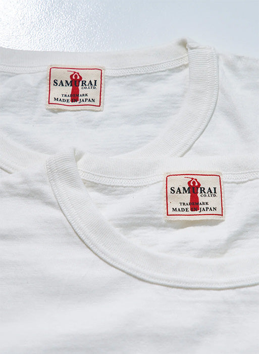 SAMURAI JEANS(サムライジーンズ) 2PST-01 無地クルーネック2パックTシャツ White Black Navy Olive
