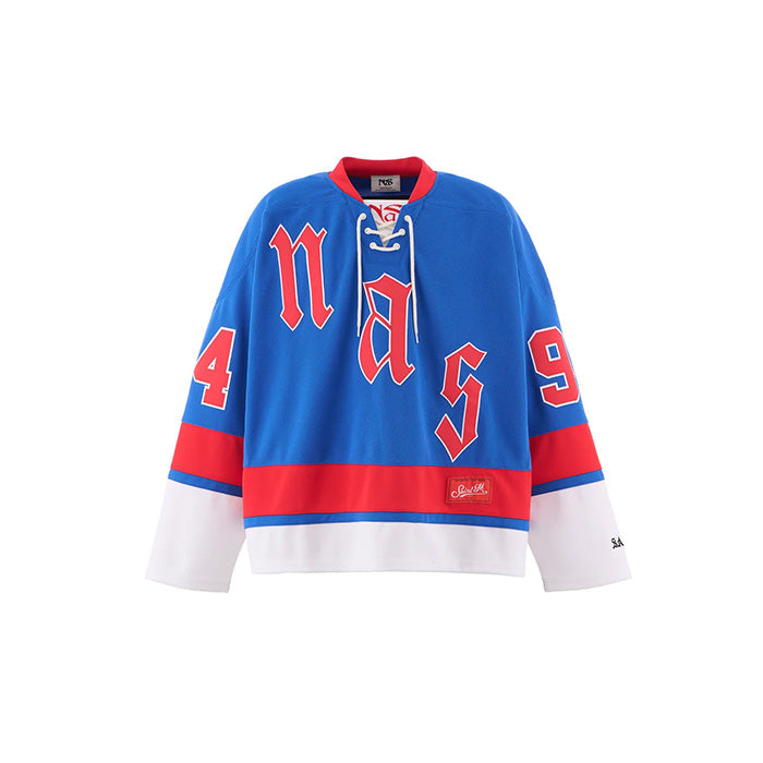 SAINT Mxxxxxx × NAS SM-HR1-0000-C21 / NAS_GAME SHIRT / BLUE