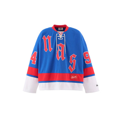 SAINT Mxxxxxx × NAS SM-HR1-0000-C21 / NAS_GAME SHIRT / BLUE