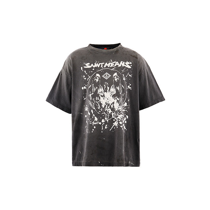 SAINT Mxxxxxx SM-MK1-0000-C50 / BKM_SS T-SHIRT / SAINT MEANS / BLACK