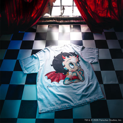 SAINT Mxxxxxx × BETTY BOOP™ SM-MK1-0000-C12 / BTY_SS T-SHIRT / DEVIL / WHITE