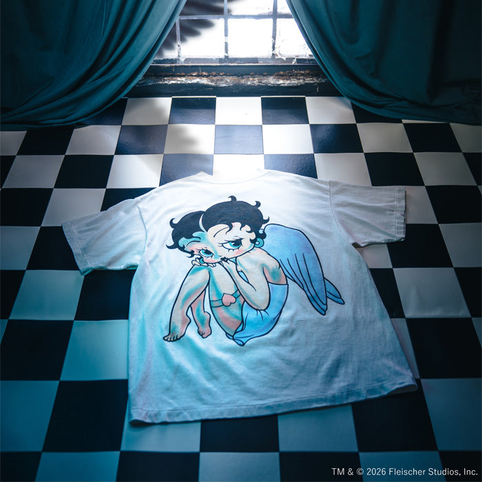 SAINT Mxxxxxx × BETTY BOOP™ SM-MK1-0000-C11 / BTY_SS T-SHIRT / ANGEL / WHITE