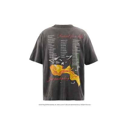 SAINT Mxxxxxx × AEROSMITH SM-MK8-0000-C25 / AS_SS T-SHIRT / AEROSMITH / BLACK