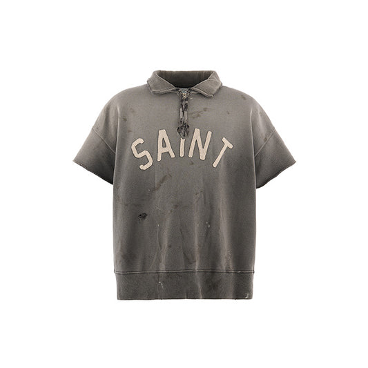 SAINT Mxxxxxx(セントマイケル) SM-MK8-0000-052 / SS HALF ZIP SWEAT / SAINT / CHARCOAL