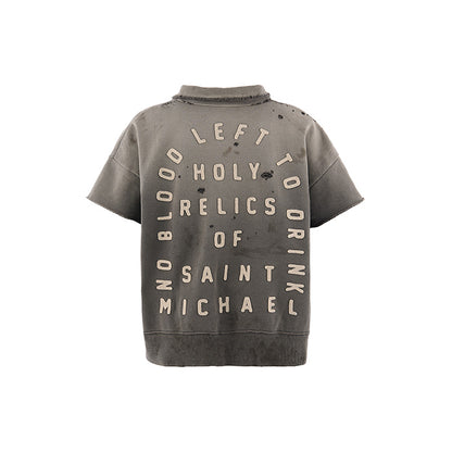 SAINT Mxxxxxx(セントマイケル) SM-MK8-0000-052 / SS HALF ZIP SWEAT / SAINT / CHARCOAL