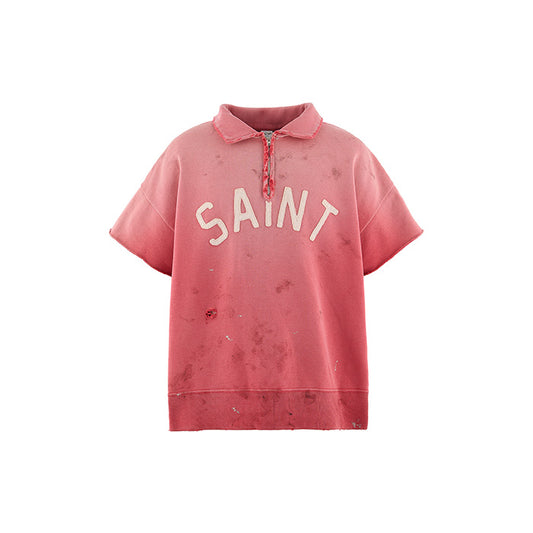 SAINT Mxxxxxx(セントマイケル) SM-MK8-0000-053 / SS HALF ZIP SWEAT / SAINT / RED