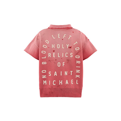 SAINT Mxxxxxx(セントマイケル) SM-MK8-0000-053 / SS HALF ZIP SWEAT / SAINT / RED