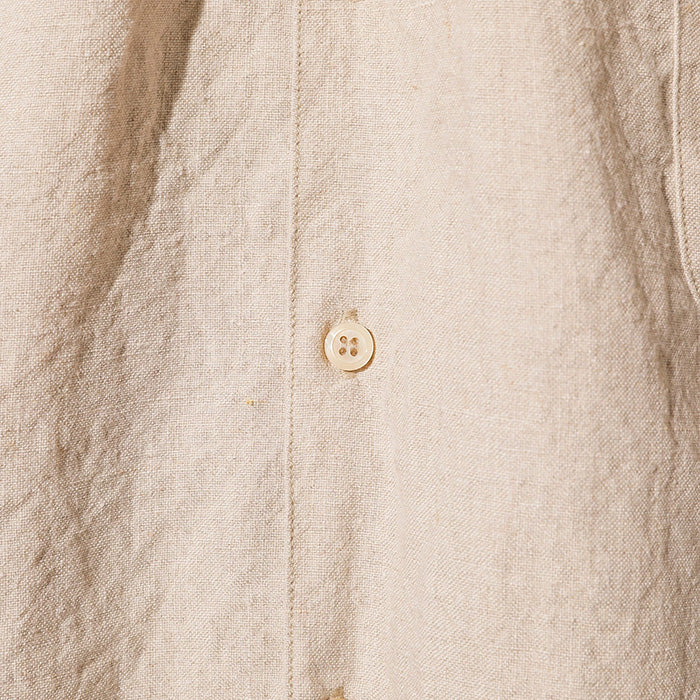 The 2 Monkeys Linen Cambrai Shirt TM21160 Ecru