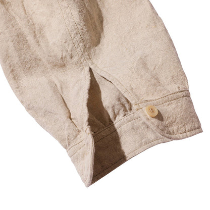 The 2 Monkeys Linen Cambrai Shirt TM21160 Ecru