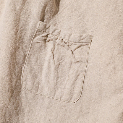 The 2 Monkeys Linen Cambrai Shirt TM21160 Ecru