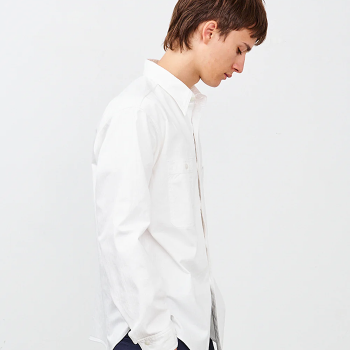 BIG YANK(ビッグヤンク)Y1943 L/W HBT SHIRT:WHITE