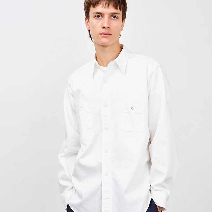 BIG YANK(ビッグヤンク)Y1943 L/W HBT SHIRT:WHITE