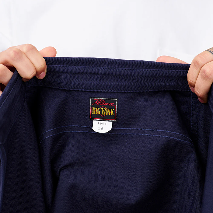 BIG YANK(ビッグヤンク)Y1944 HBT SHIRT:NAVY