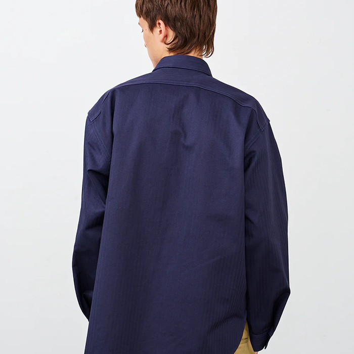 BIG YANK(ビッグヤンク)Y1944 HBT SHIRT:NAVY