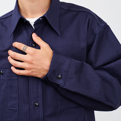 BIG YANK(ビッグヤンク)Y1944 HBT SHIRT:NAVY