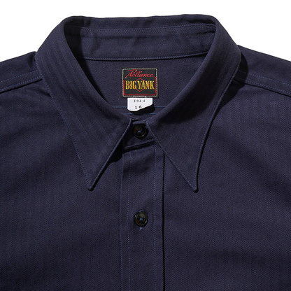 BIG YANK(ビッグヤンク)Y1944 HBT SHIRT:NAVY