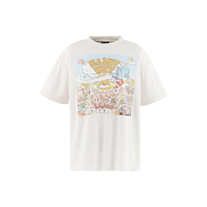 SAINT Mxxxxxx(セントマイケル) SM-MK8-0000-016 / SS T-SHIRT / SAINT WET / WHITE