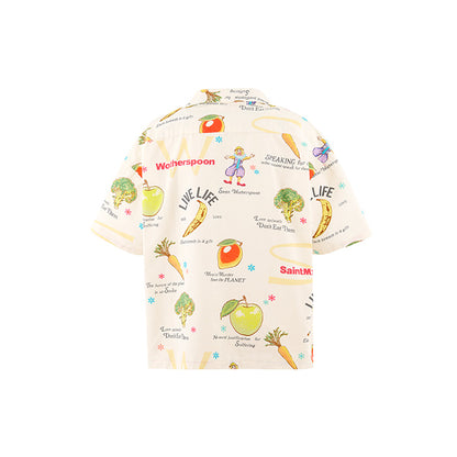 SAINT Mxxxxxx(セントマイケル)×Sean Wotherspoon(ショーン・ウォザースプーン) SM-MK8-0000-C10 / SW_OPEN COLLAR SHIRT / WHITE