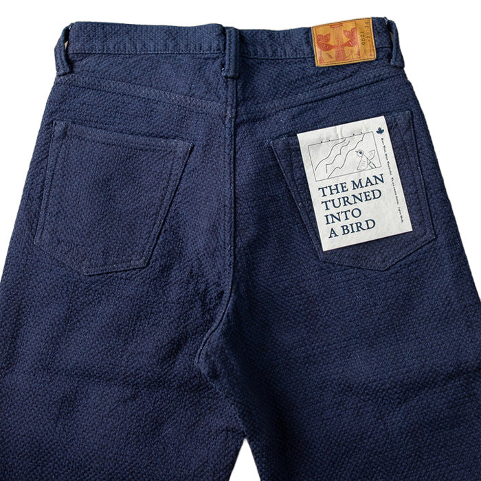 omotodenim 0821 15oz Ori-sashi Sashiko Loose Fit Pants