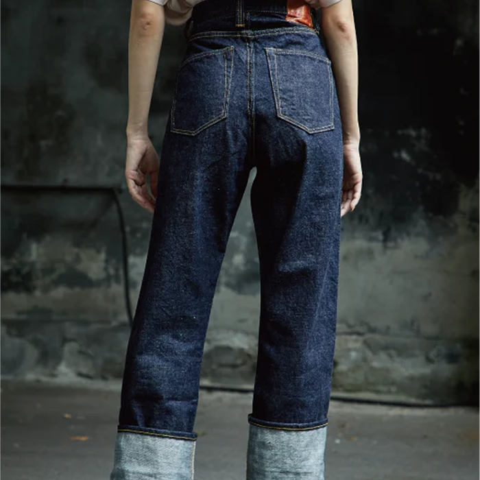 FULL COUNT(フルカウント)0107 Womens Wide Straight Monroe Denim (One Wash)