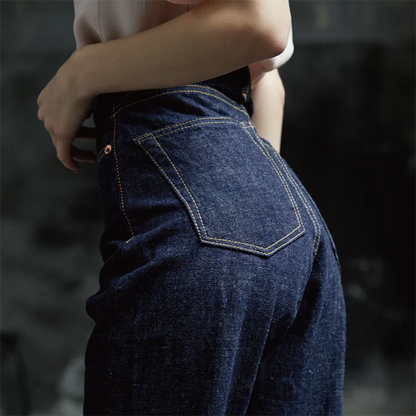FULL COUNT(フルカウント)0107 Womens Wide Straight Monroe Denim (One Wash)
