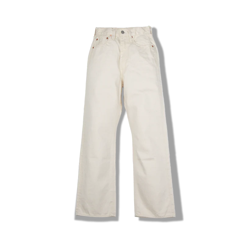 FULLCOUNT(フルカウント) 0107EC Womens Wide Straight “Monroe” Ecru Denim