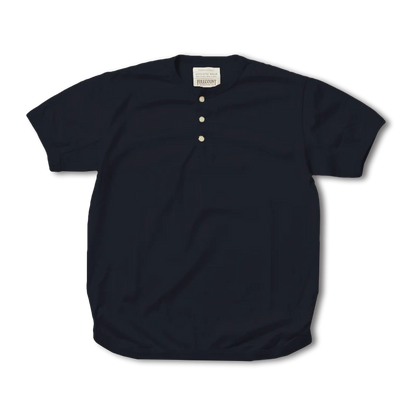 FULLCOUNT(フルカウント) 5222H-21 Flat Seam Heavyweight Henley T Shirt Ink.Blk Ecru
