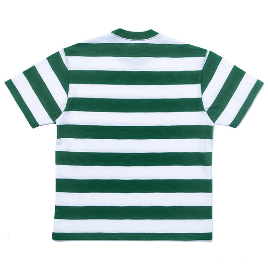 BUCO(ブコ)BUCO STRIPE TEE S/S:WHITE/GREEN