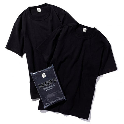 JOE McCOY MC20000 McCOY'S 2pcs PACK TEE WHITE NAVY BLACK