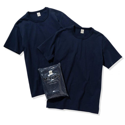 JOE McCOY MC20000 McCOY'S 2pcs PACK TEE WHITE NAVY BLACK