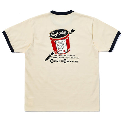 JOE McCOY(ジョーマッコイ)JOE MCCOY TEE / BIG CHIEF:ECRU×BLACK