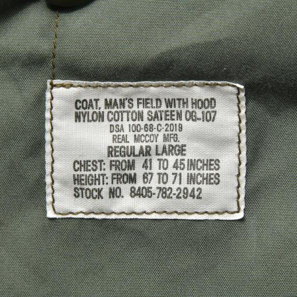 The REAL McCOY'S(ザ・リアルマッコイズ)COAT, MAN'S, FIELD, M-65
